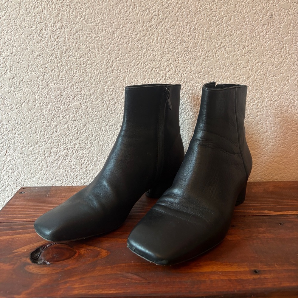 Vince Black Heeled Boots